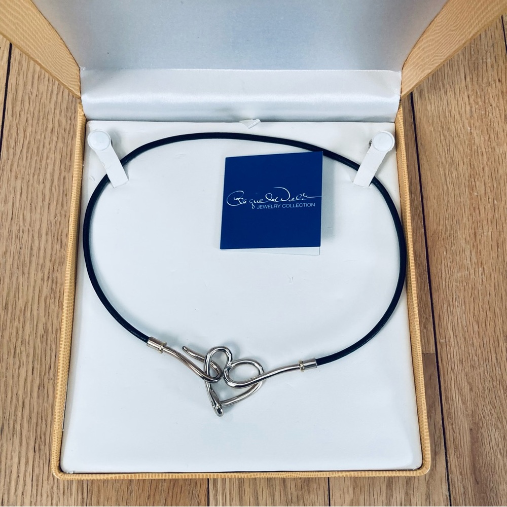 NWT 18K Gold with 925 Sterling, signed OTC, Heart Statement Necklace, VTG, RARE